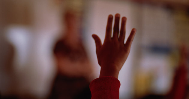 Child Holding up Hand
